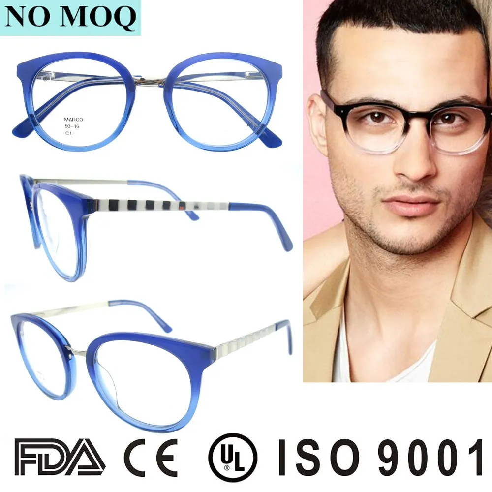 High Quality Italian Acetate Round Optical Glasses For Men Buy