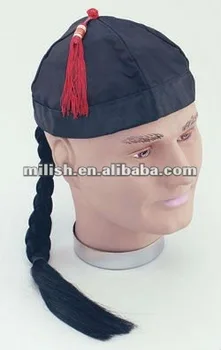 chinese pigtail hat