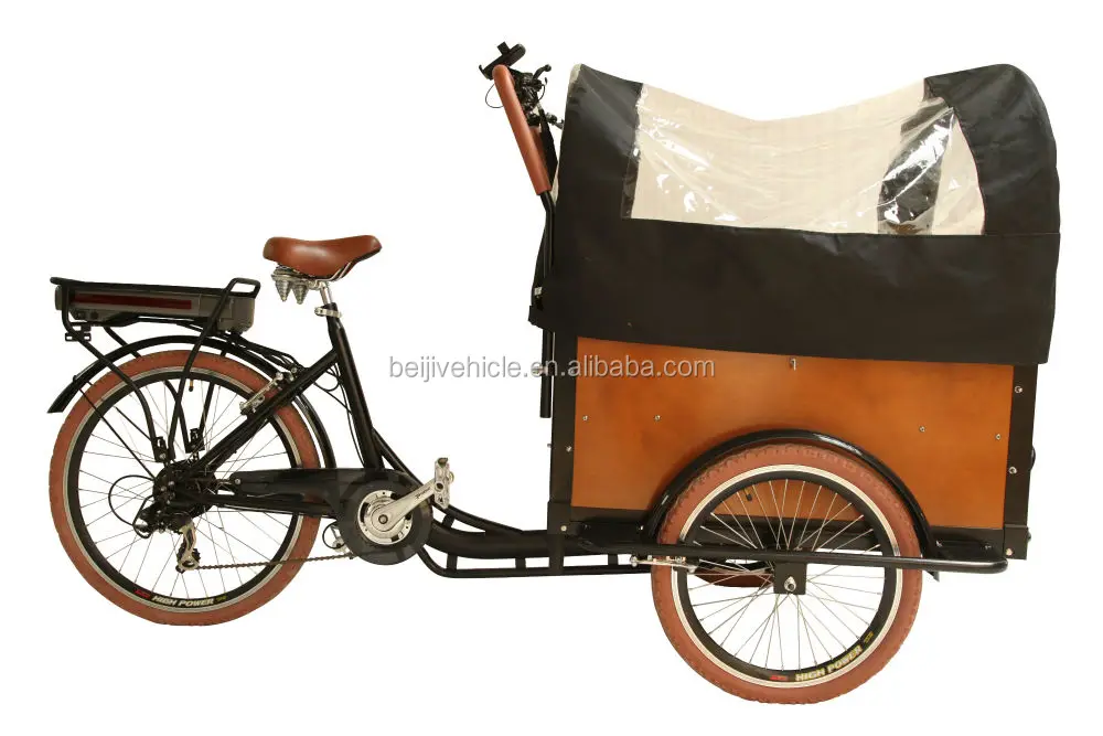 3 Wheel Bakfiet Electric Cheapest Electric Food Delivery Bike Cargo