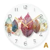 Landscape elements simple wind glass wall clock