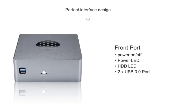 Qotom Mini PC Q600G6 with 6 Gigabit Ethernet NIC Support Intel 7th 6th Gen processor LGA1151 AES-NI for Router Firewall