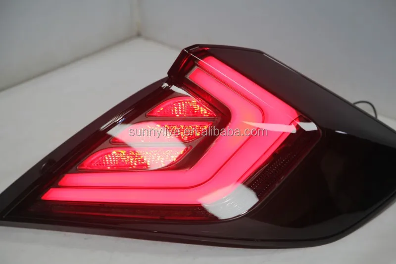For HONDA Civic 10 gernareation LED Tail Light Year Smoke Black