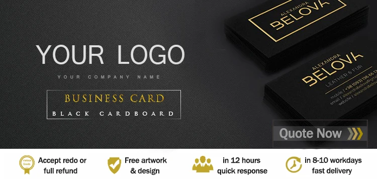 Customized Logo  printing white pvc paper business card 