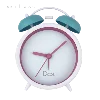 2019 Hot Sale Modern Home Deco Sky Blue Metal Twin Bell Alarm Clock for Wholesale