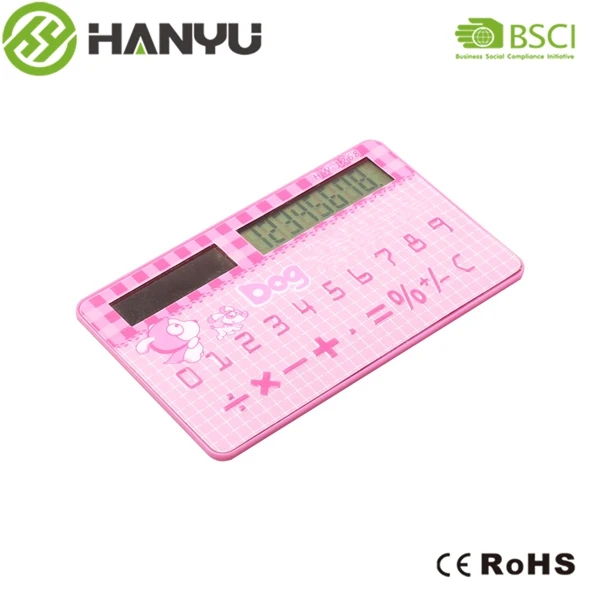 Custom Made Cartoon Credit Card Size Free Hand Calculator