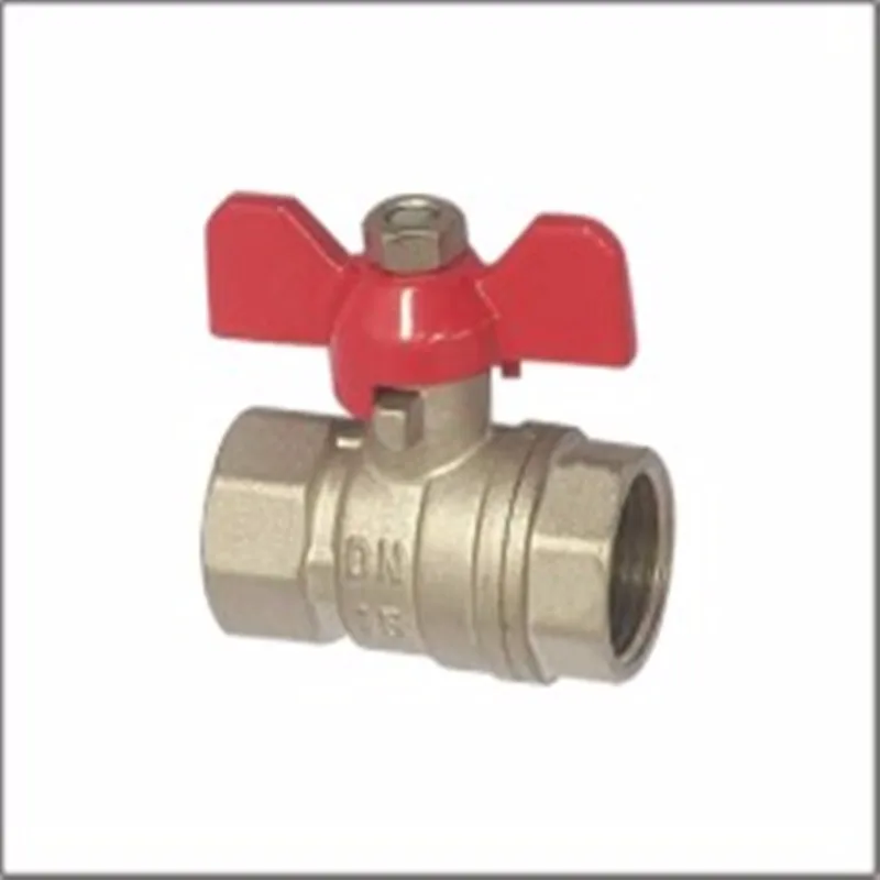 Ot58 Brass Water Ball Valve Full Bore Brass Body Nickel Plated