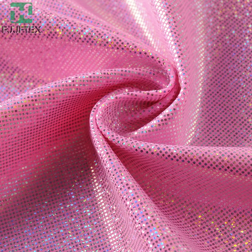 18/82 Lycra Nylon Metallic Foil Print Knitted Beachwear Fabric Buy