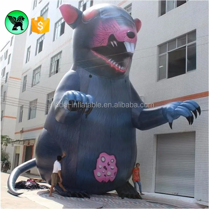 5m Lifelike Custom Large Replica Parade Inflatable Mouse / Giant