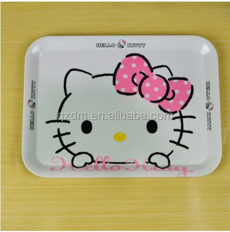 Custom Print Melamine Food Tary For Kids