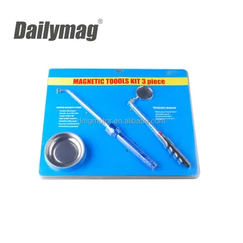 inspection magnetic tool 3pcs pick tray mirror parts larger