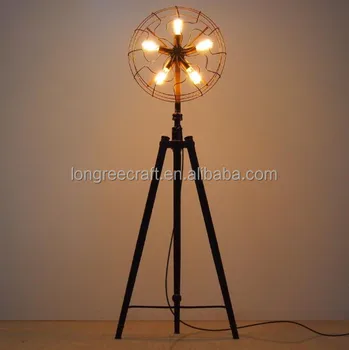 retro industrial floor lamp