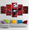 Canvas Prints Wall Art Pictures 5 Pieces Hallowmas Jack Skellington Paintings Home Decor Nightmare Before Christmas Poster Frame