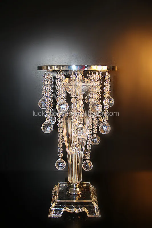 Ldj236 Venta Al Por Mayor De Cristal Candelabro Boda Centros De Mesa