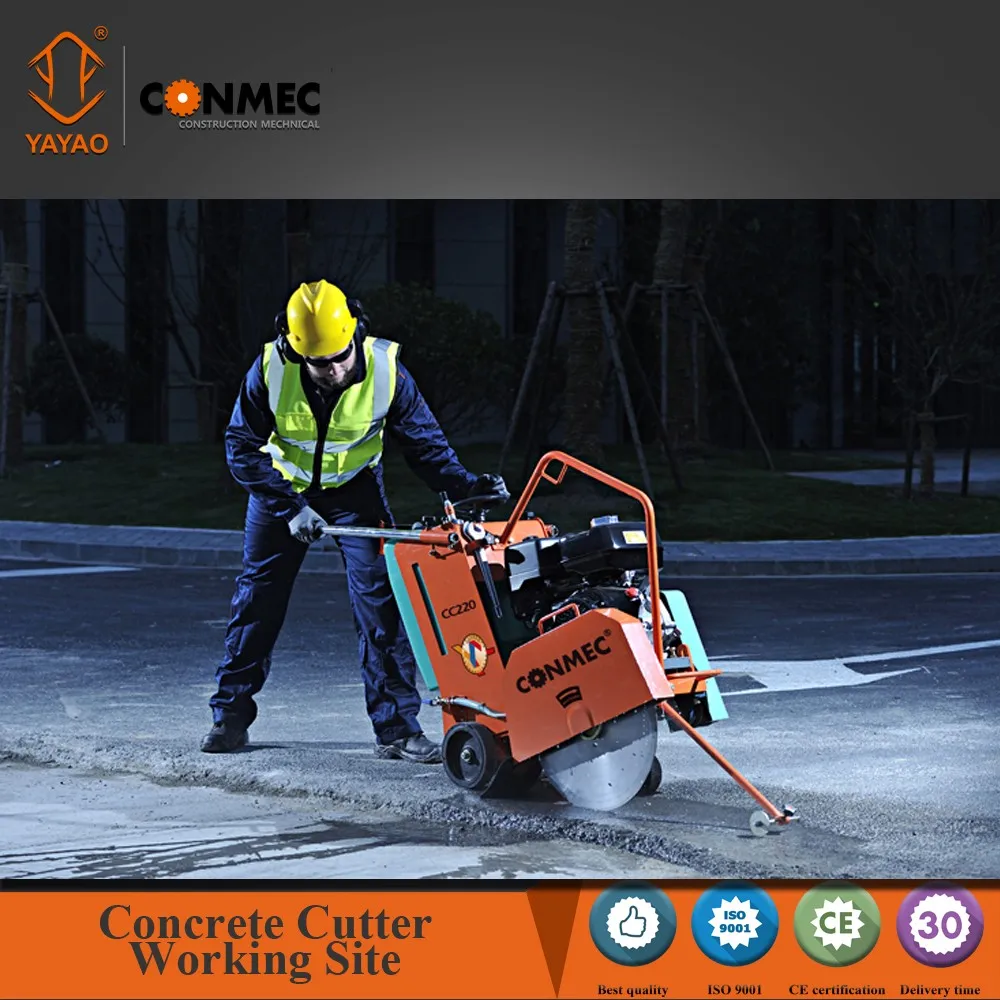 Concrete Cutter Working Site