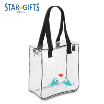 Clear Ping Bag Security Work Tote Shoulder Product On Clear Ping Bag Security Work Tote Shoulder Product On
