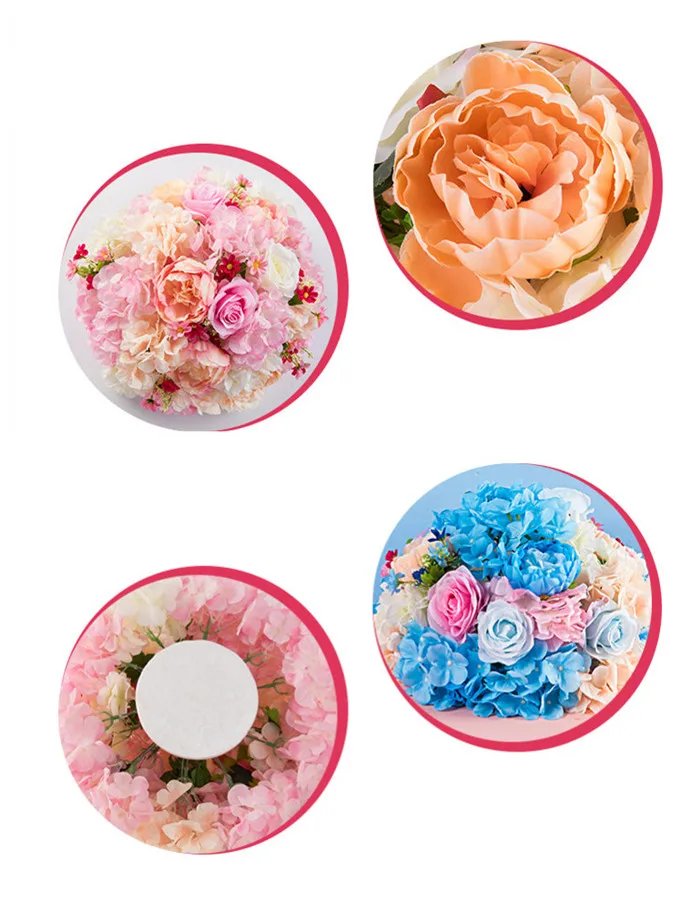 F1134 Wholesale Artificial Rose Flower Kissing Ball For Wedding