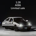 Initial D movie series limited edition 1 28 AE86 Simulation of metal materials Alloy car model