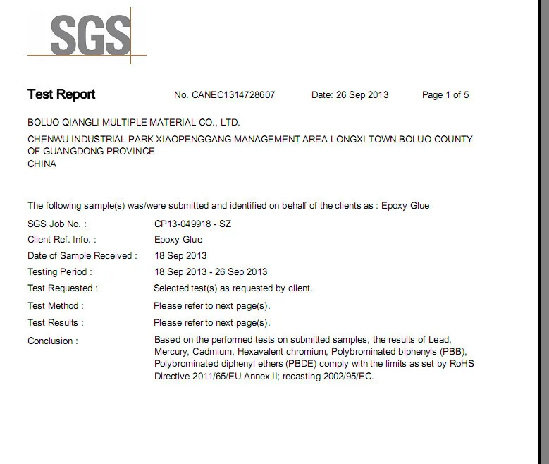 SGS report