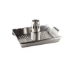 Beer Can Chicken Holder, Stainless Steel Roaster Rack Vertical BBQ Roasting Holder Grill Accessories Vegetables Grill Basket