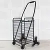 Foldable Metal Shopping Cart Wheel Metal Cart