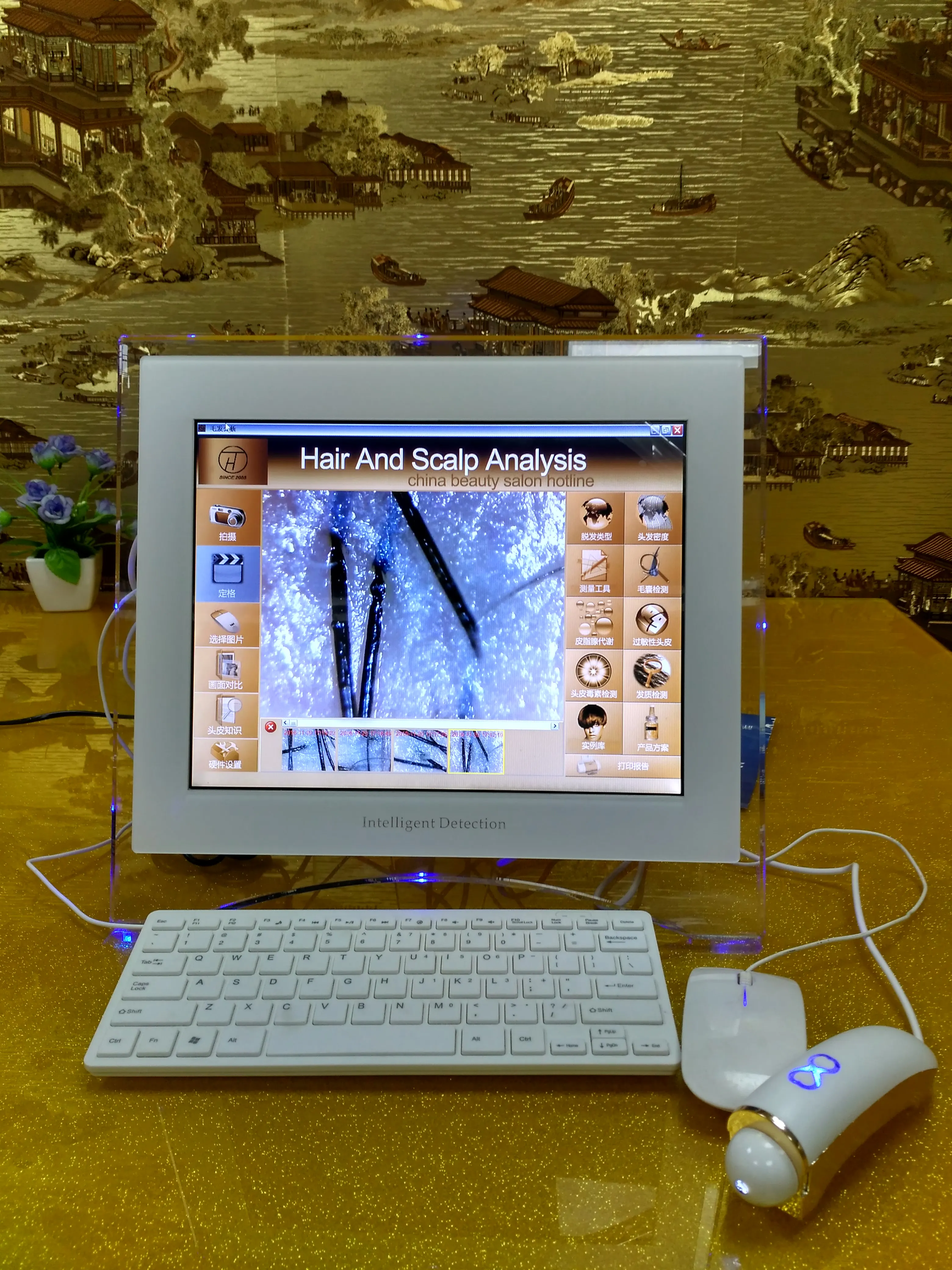 High Quality Smart Hair Analysis Machine / Best Hair And Scalp Analysis