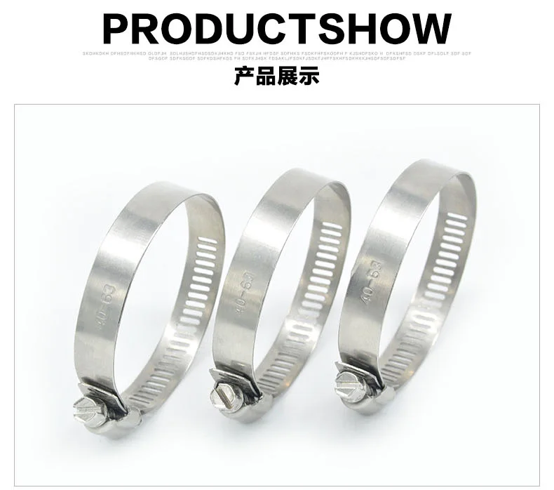 Stainless Steel Quick Release Telescopic Tube C Worm Drive Pipe Hose