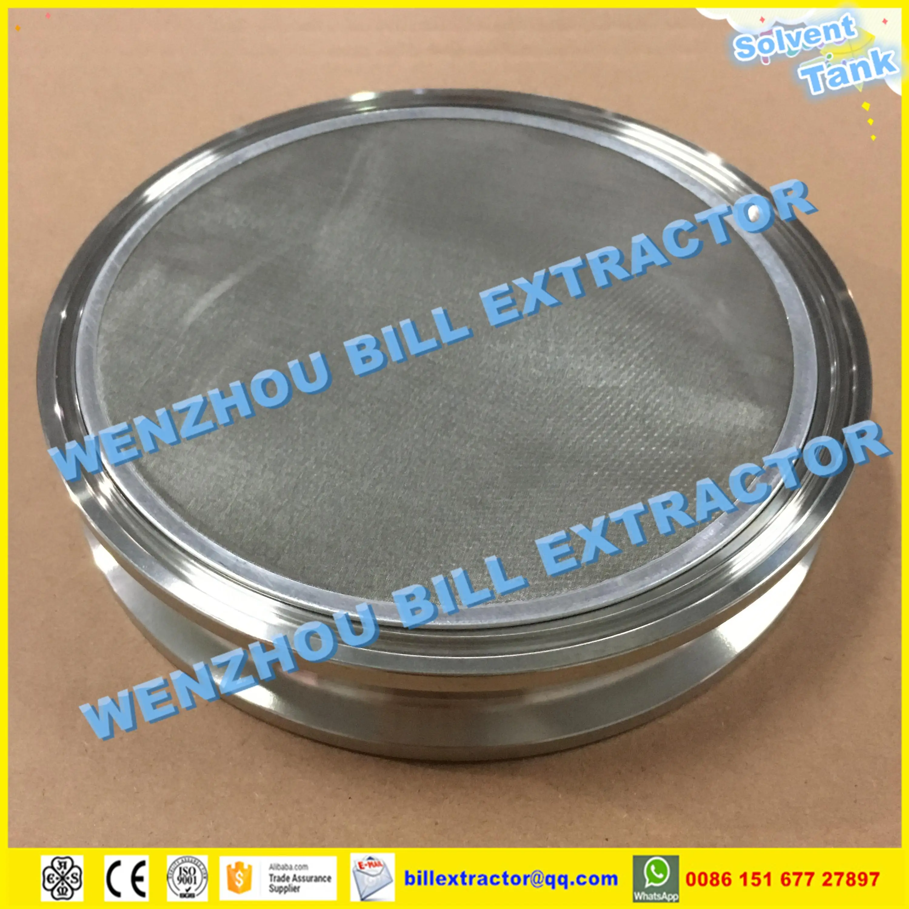 20 Micron 25 Micron 50 Micron 6" Stainless Steel Coins Bho Screen