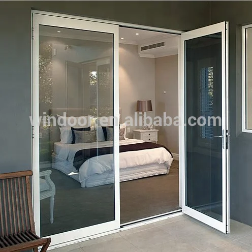 Ventana Francesa De Aluminio Perfilada Con Puerta De Aluminio