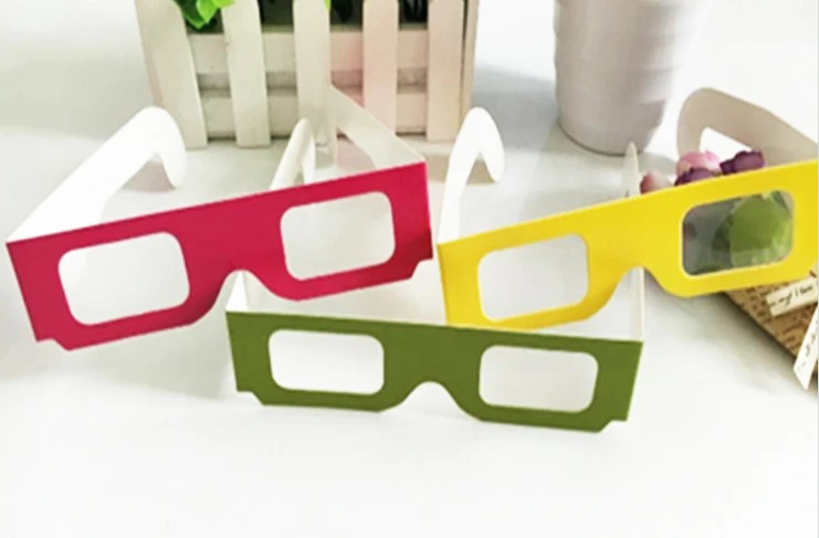 Oempromo cheap disposable red-cyan paper 3d movie glasses