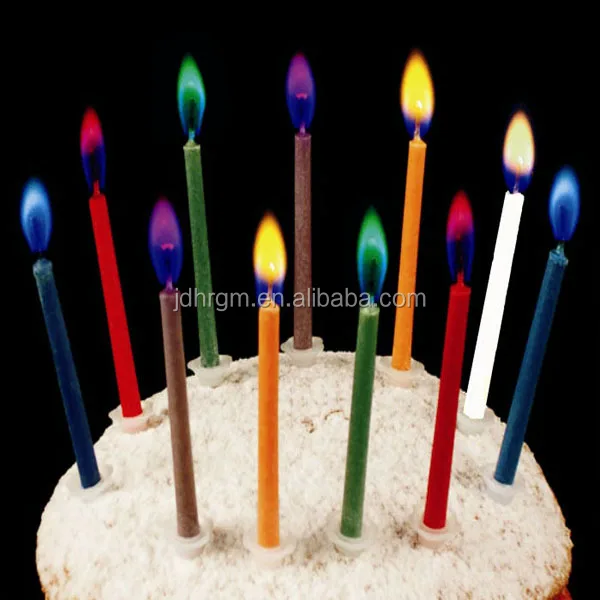 6pcs Birthday Cake Candles With Color Flame Buy Color Flame,Candle
