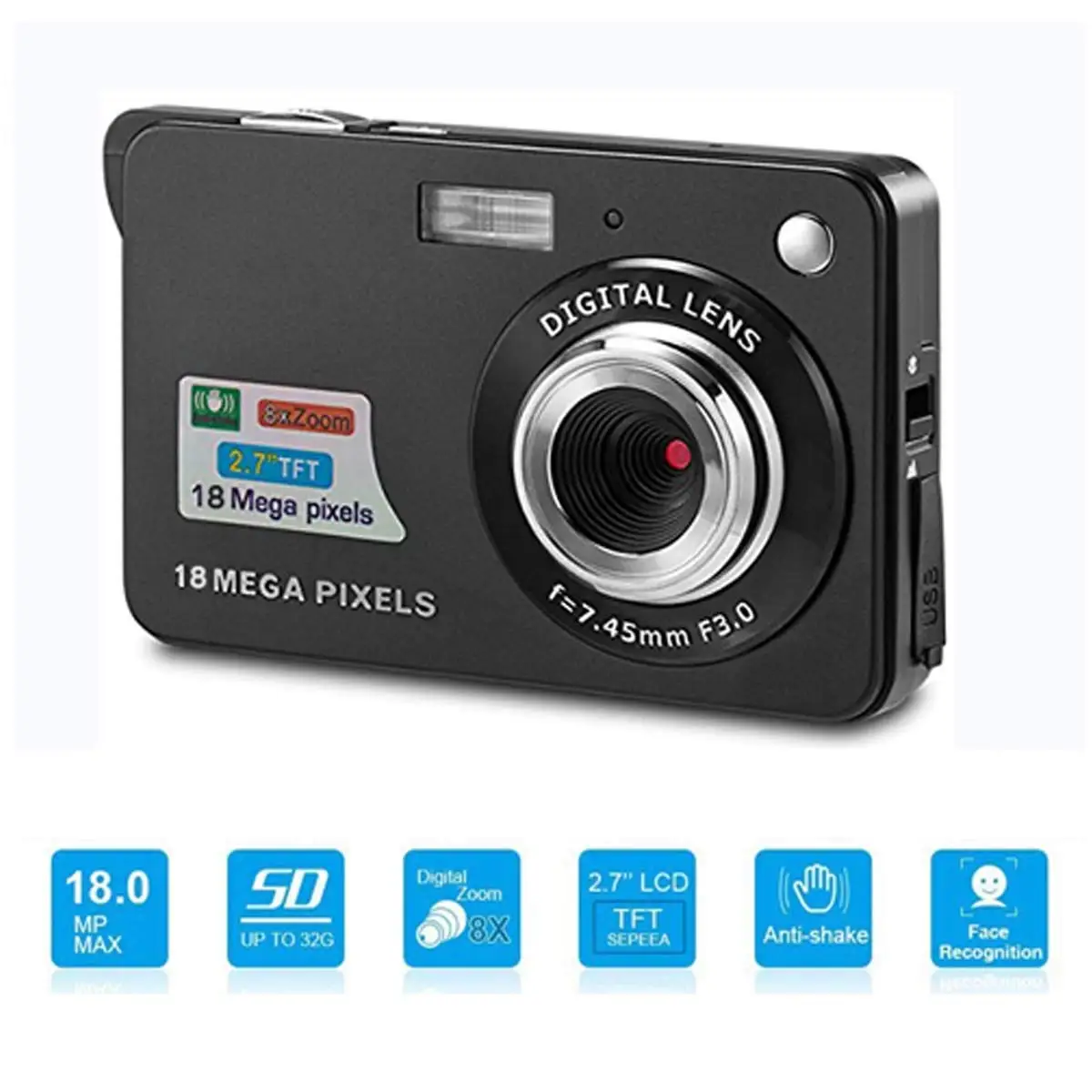 Holide Top Selling Mini 32gb Sd Card Camera Hd 720p Digital Camcorder