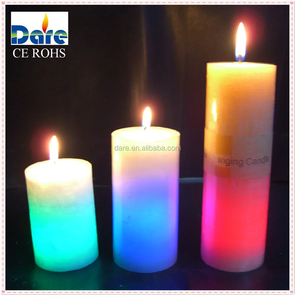 color changing candle