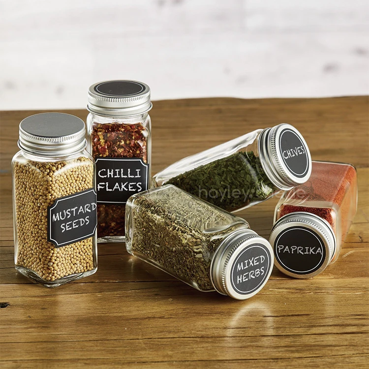 spice bottles and jars