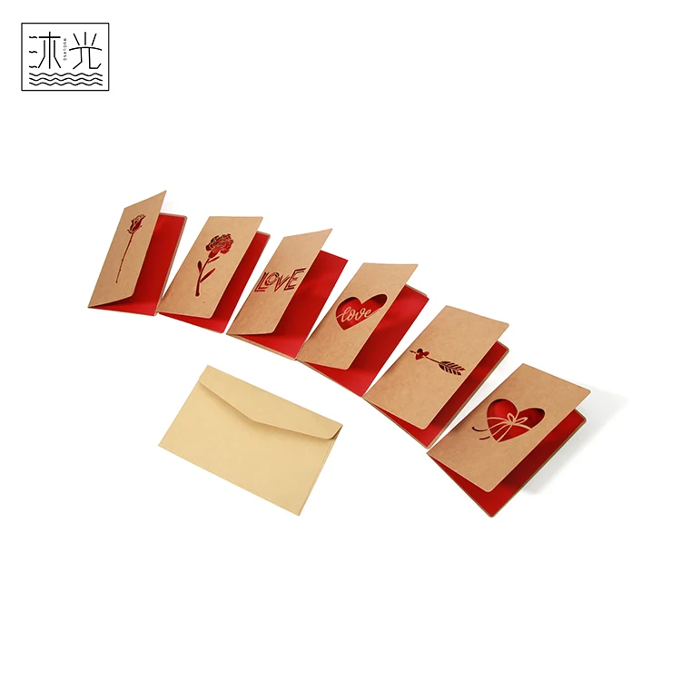 Wholesale Customized Design Paper Cut Folding Cutout Greeting Cards With Envelopes Buy Paper
