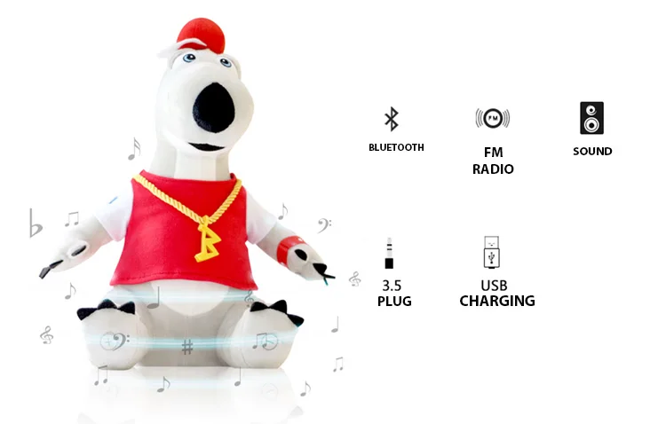 Newest design customized musical plush robot toy for baby