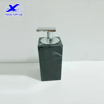 black liquid soap dispenser