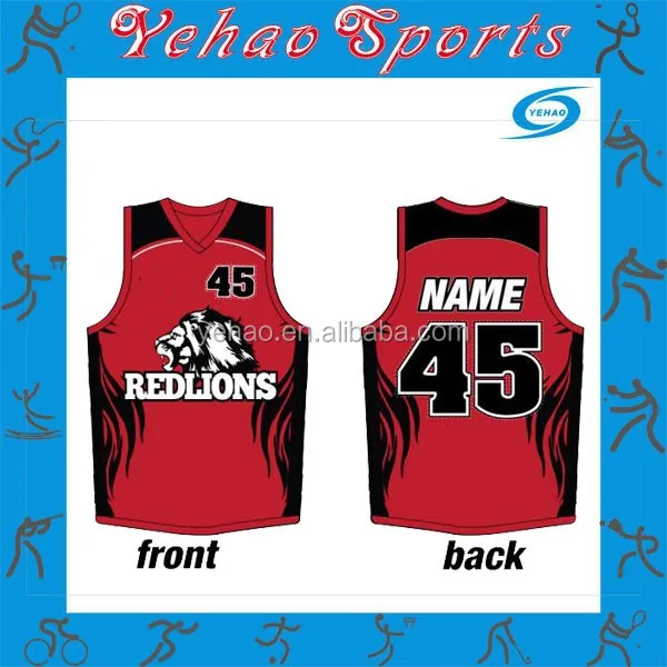 basketball jersey red