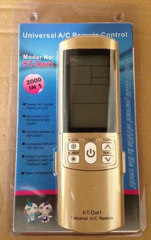 LOW MOQ High Quality China Cheap Universal A/C Air Conditioning Remote Controller for Air-conditioner