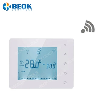 Wall Mounted Gas Boiler Wireless Weekly Programmable Room Thermostat With Large Touch Screen Buy Large Screen Gas Boiler Room Thermostat Thermostat