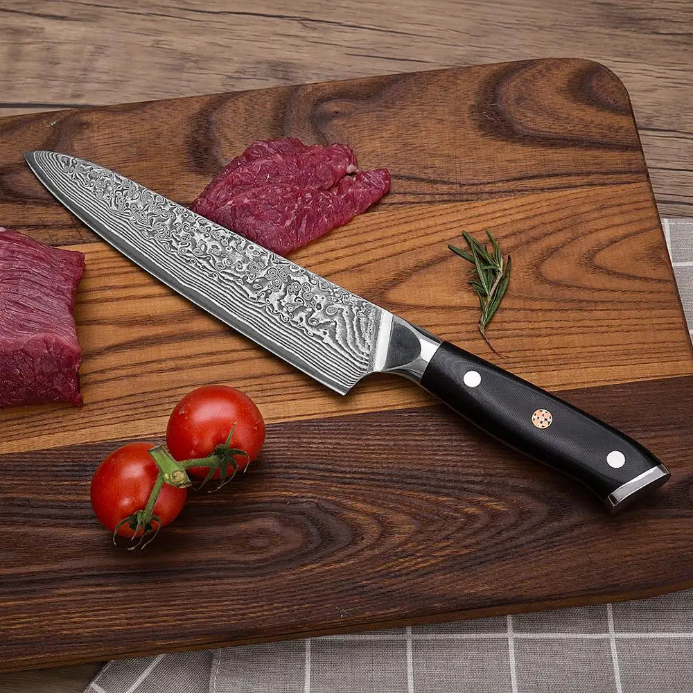 Rostfrei Damascus Knife Blanks Stainless Steel Serrated Steak German 1.