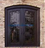 hand forged arch Double entry door wrought iron door steel front interior door