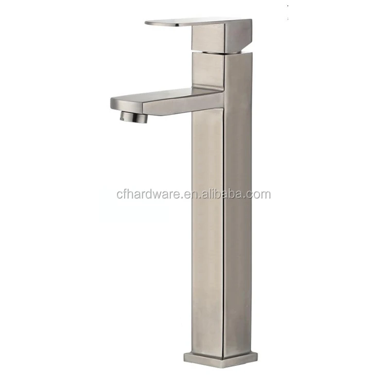 Cheap Lead Free High Arc Stainless Steel 304 Square Bathroom Wash