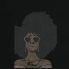 Bling Custom Lead Free sexy Afro Girl Hotfix Rhinestone Transfer For T-shirt