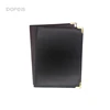 Simple calculator-free corner protector - A4 leather multi-function square leather folder
