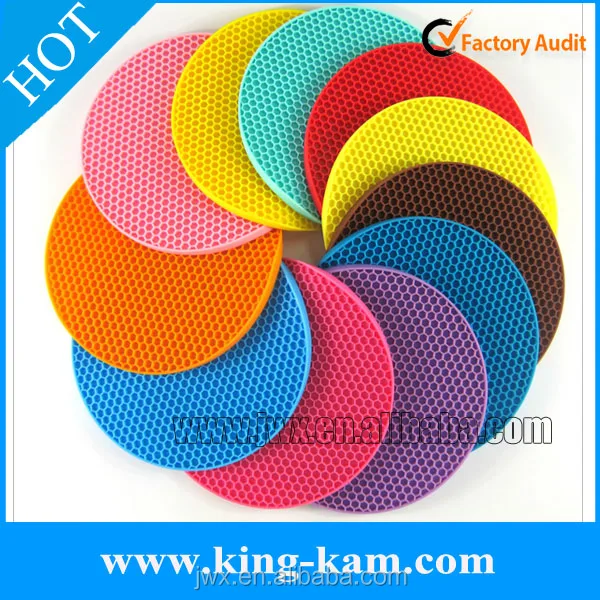 Silicone Hot Pad Non-Slip Silicone Mat Rubber Heat Resistant Kitchen Cooking  Hot