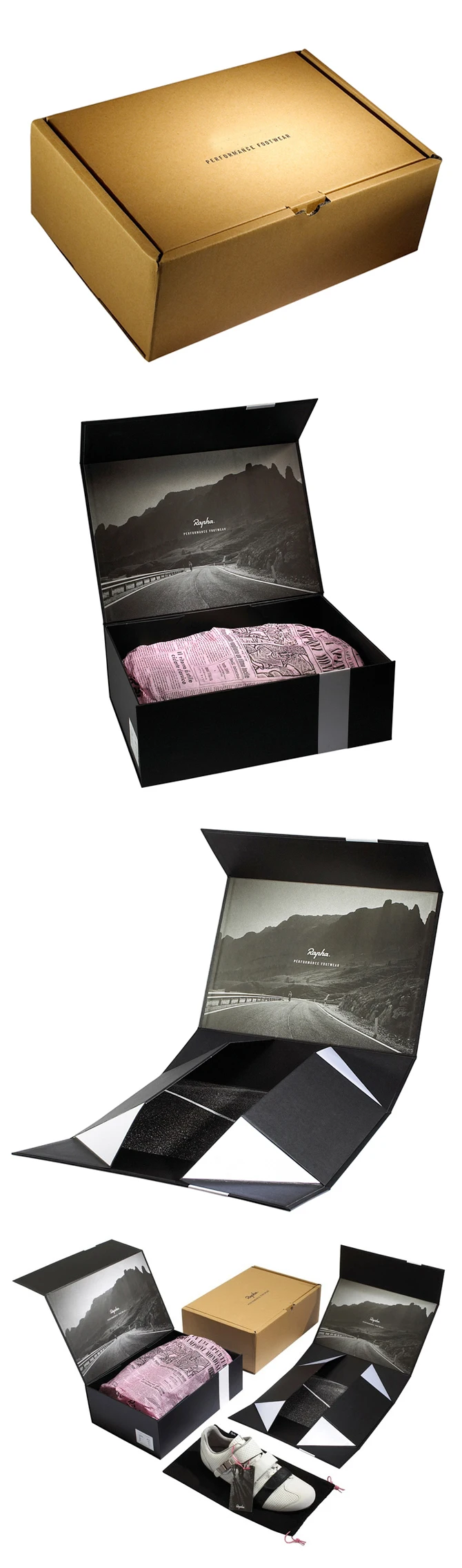 N982 Fashion Design Shoe Box Packaging,Decorative Luxury Flat Packing