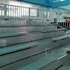 Automatic telescopic six row seat cushions bleachers