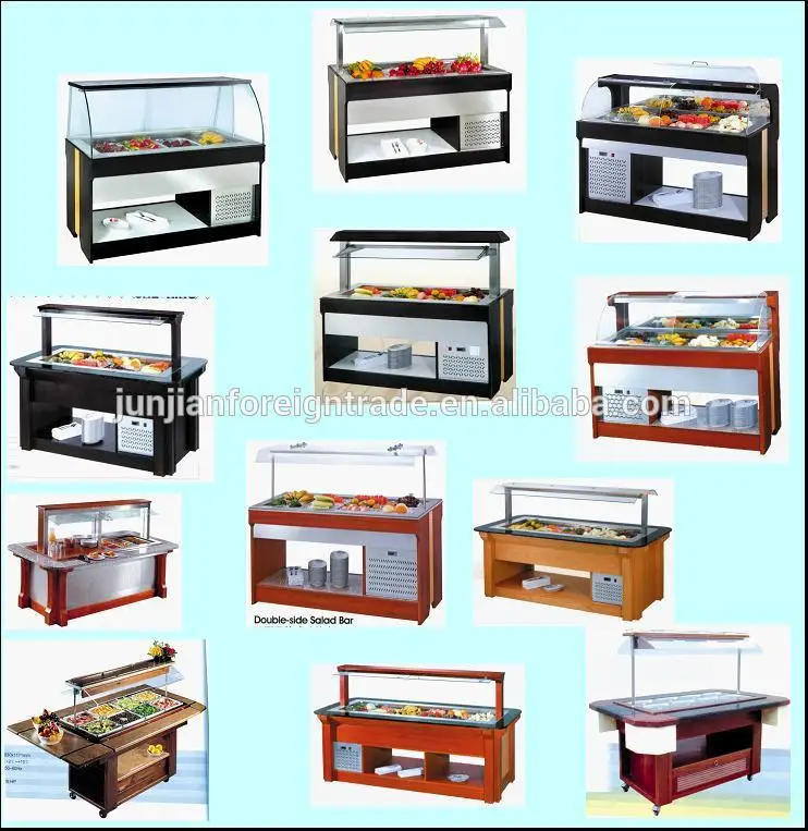 Round Type Salad Bar Commercial Used Salad Bar With Hot Sale Product