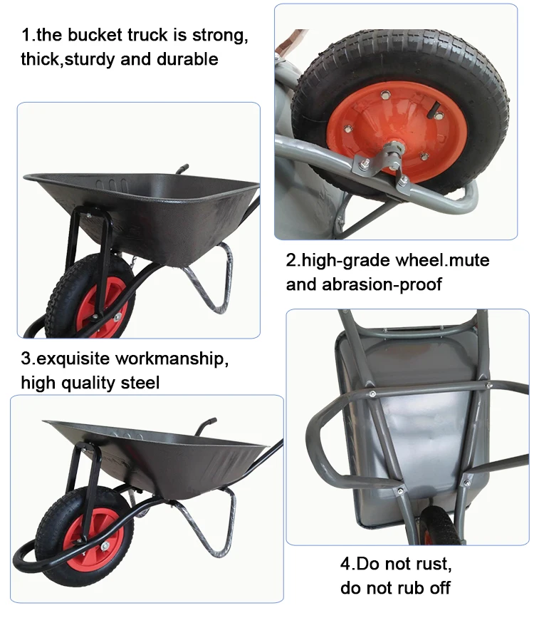 Heavy Duty Wheel Borrow Wb2206 For Singapore Construction Market - Buy ...