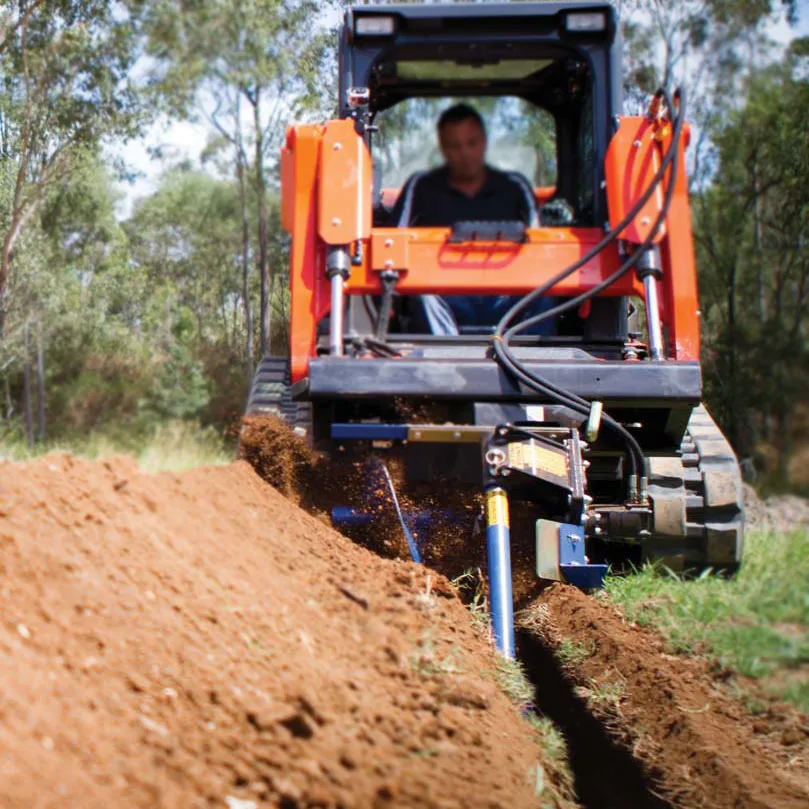 Farming Machinery Implement Chainsaw Trencher For Mini Skid Loader